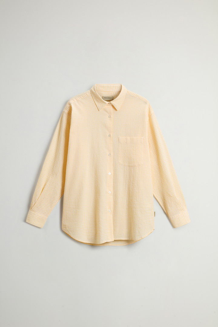 Seersucker Cotton Shirt Yellow photo 5 | Woolrich