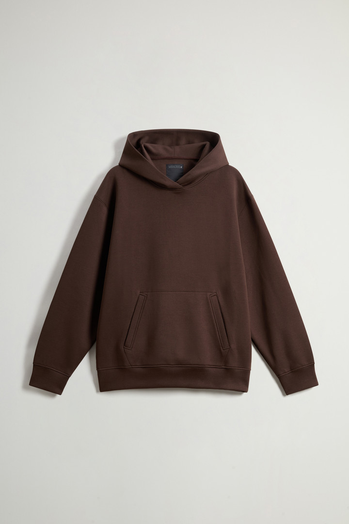 Wool-Blend Hoodie with Pouch Pocket by Todd Snyder Brown photo 5 | Woolrich