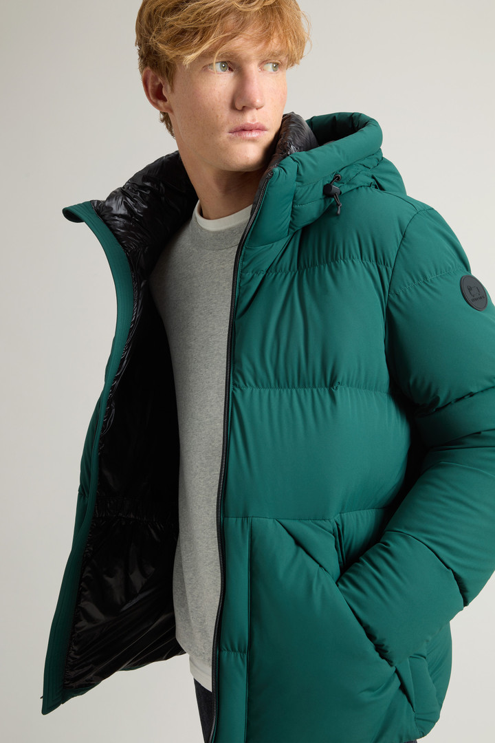 Sierra Supreme Down Jacket in Stretch Nylon Green photo 4 | Woolrich