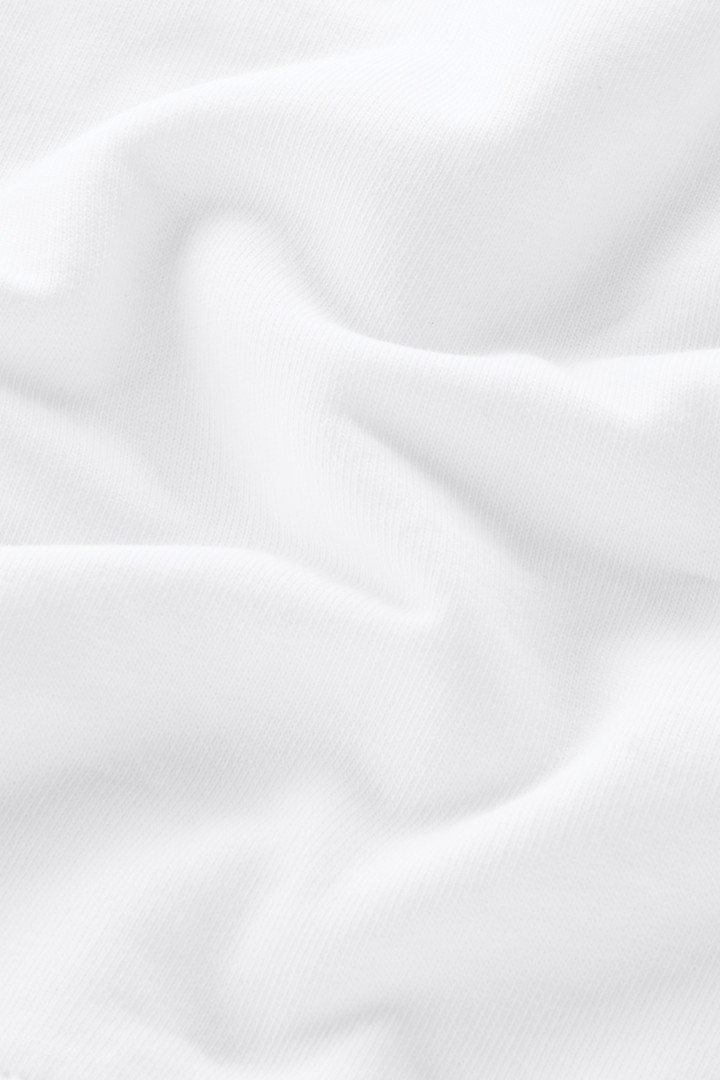 Felpa da bambino in puro cotone con cappuccio Bianco photo 6 | Woolrich