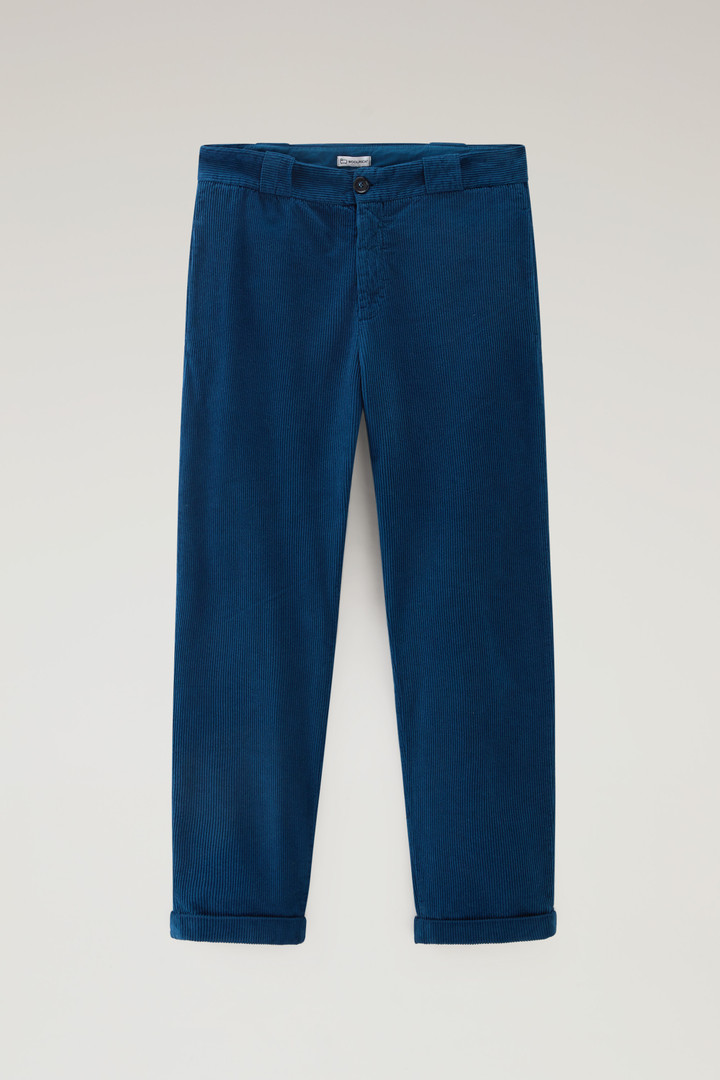 Garment-Dyed Pants in Corduroy Blue photo 1 | Woolrich