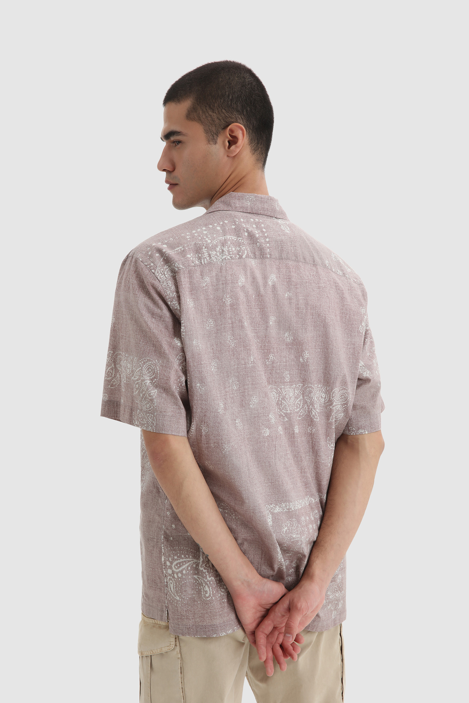 Chemise Bowling à imprimé Paisley rose photo 3 | Woolrich