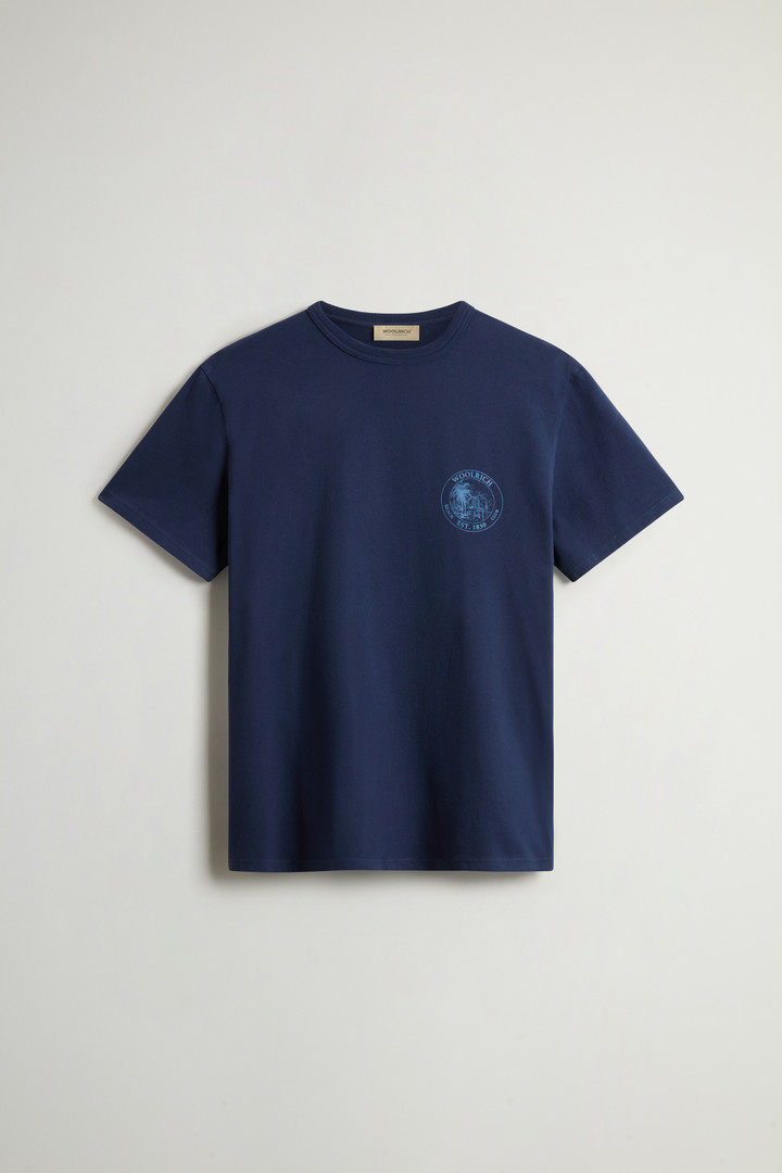 T-shirt in puro cotone Blu photo 5 | Woolrich