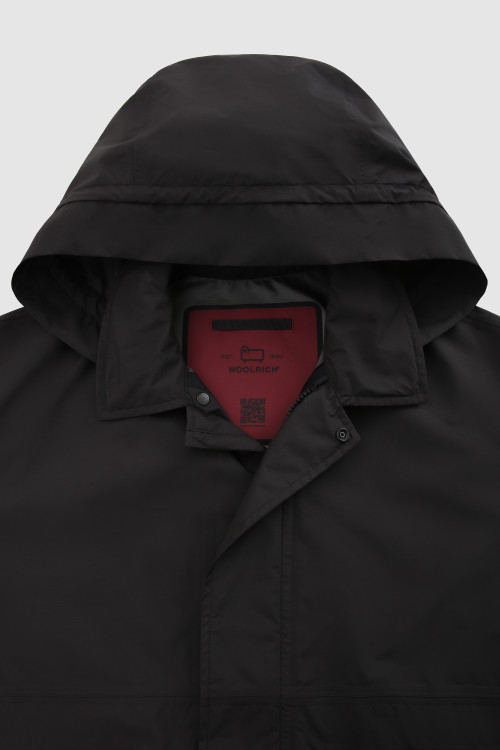 Ultraleichter, wasserdichter Mantel Delaware aus Pertex® Revolve Schwarz photo 2 | Woolrich