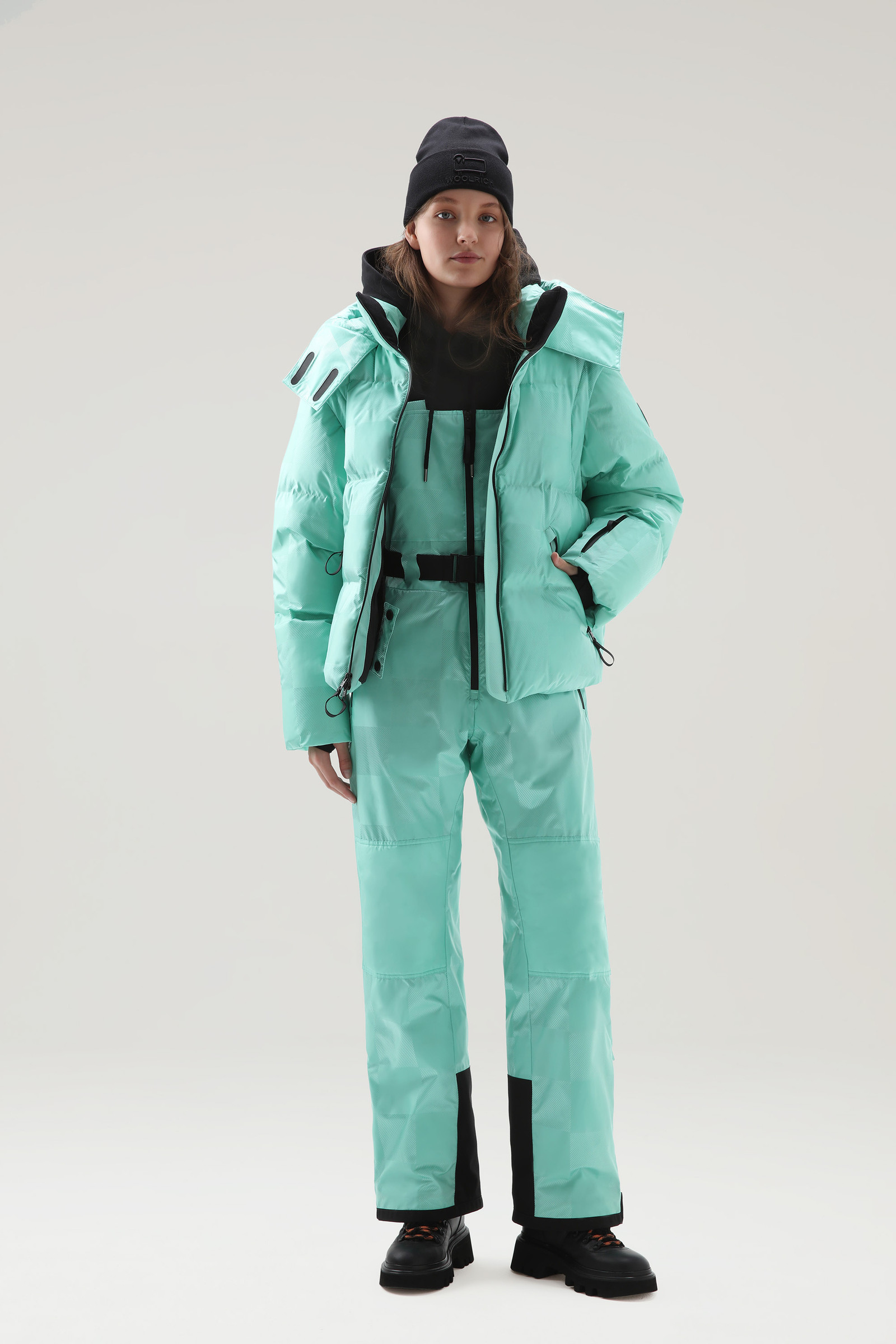 Doudoune de ski Shelter imperméable avec capuche et manches amovibles Vert photo 2 | Woolrich