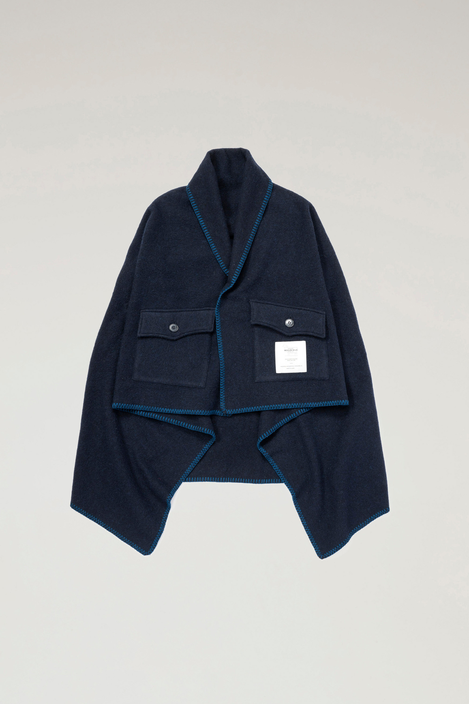 2-in-1 Recycled Wool Blanket Blue photo 2 | Woolrich