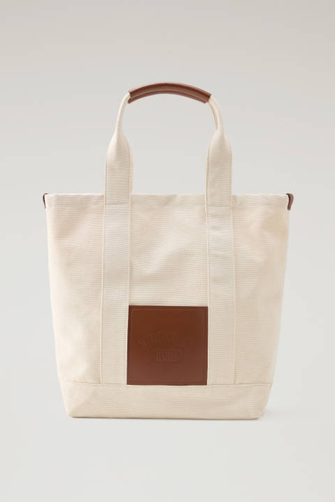 Premium Tote Bag White | Woolrich