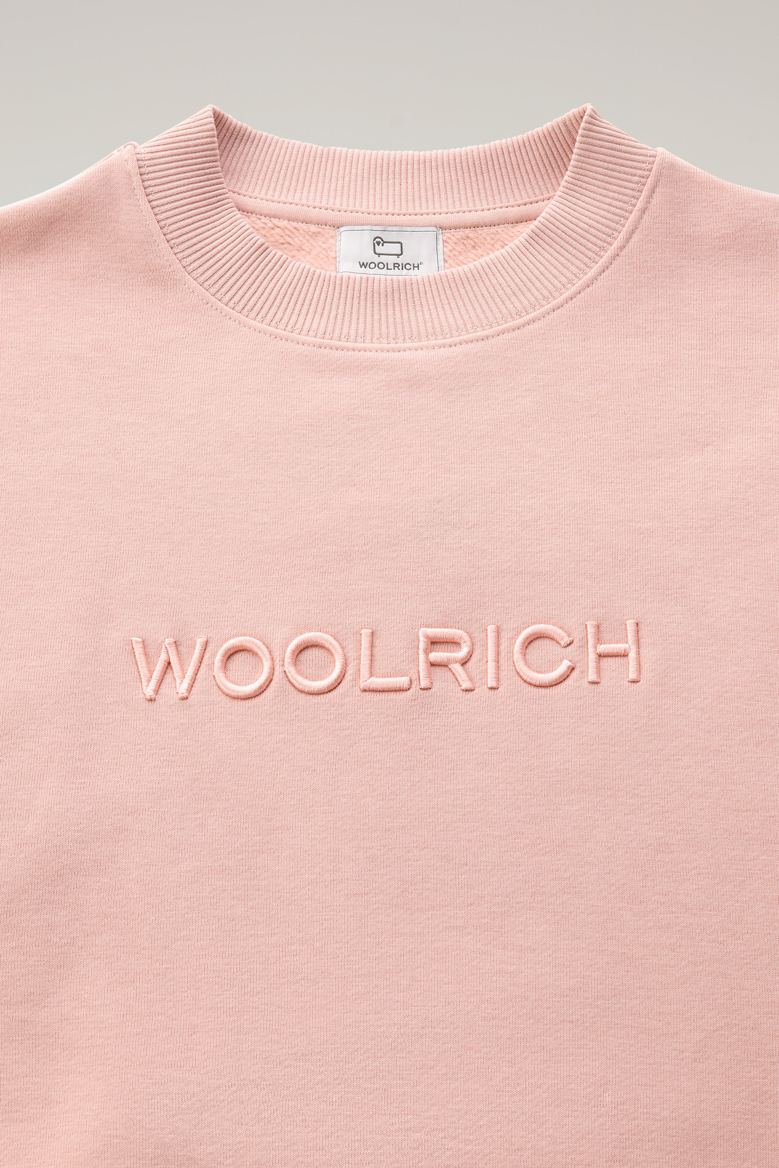 Embroidered Logo Fleece Sweatshirt Pink photo 6 | Woolrich