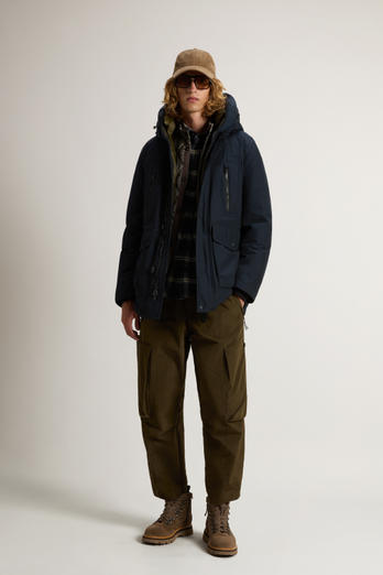 Arctic Parka Evolution in Ramar Cloth Blue | Woolrich