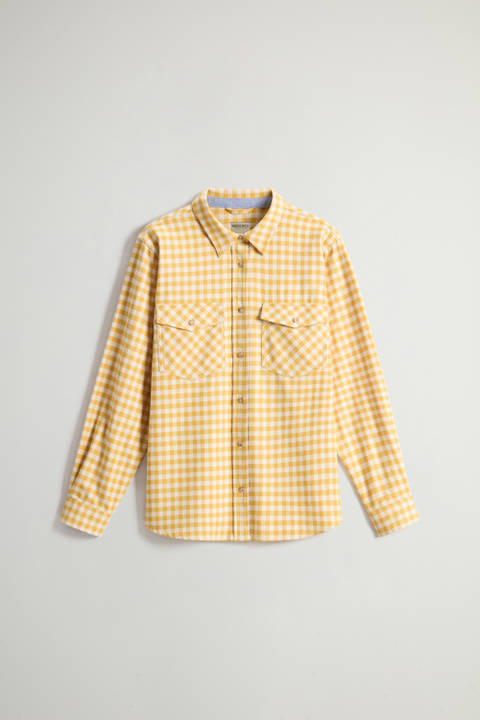 Flannel Shirt with Buffalo Check Pattern Yellow photo 2 | Woolrich