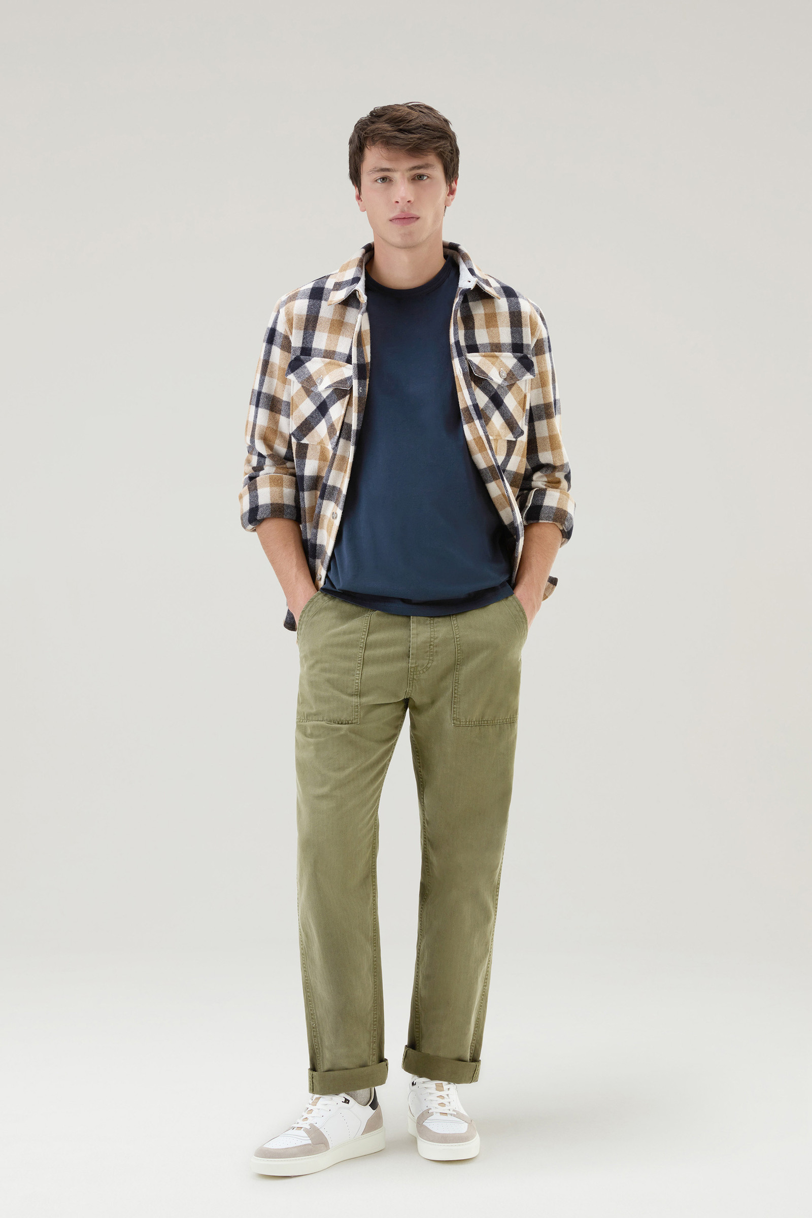 Sheep T-Shirt in Pure Cotton Blue photo 2 | Woolrich