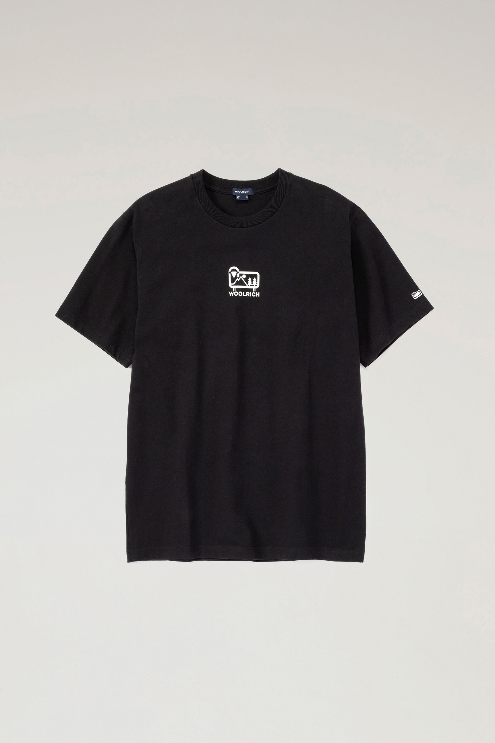 Small Sheep T-shirt in Pure Cotton Jersey Black photo 3 | Woolrich