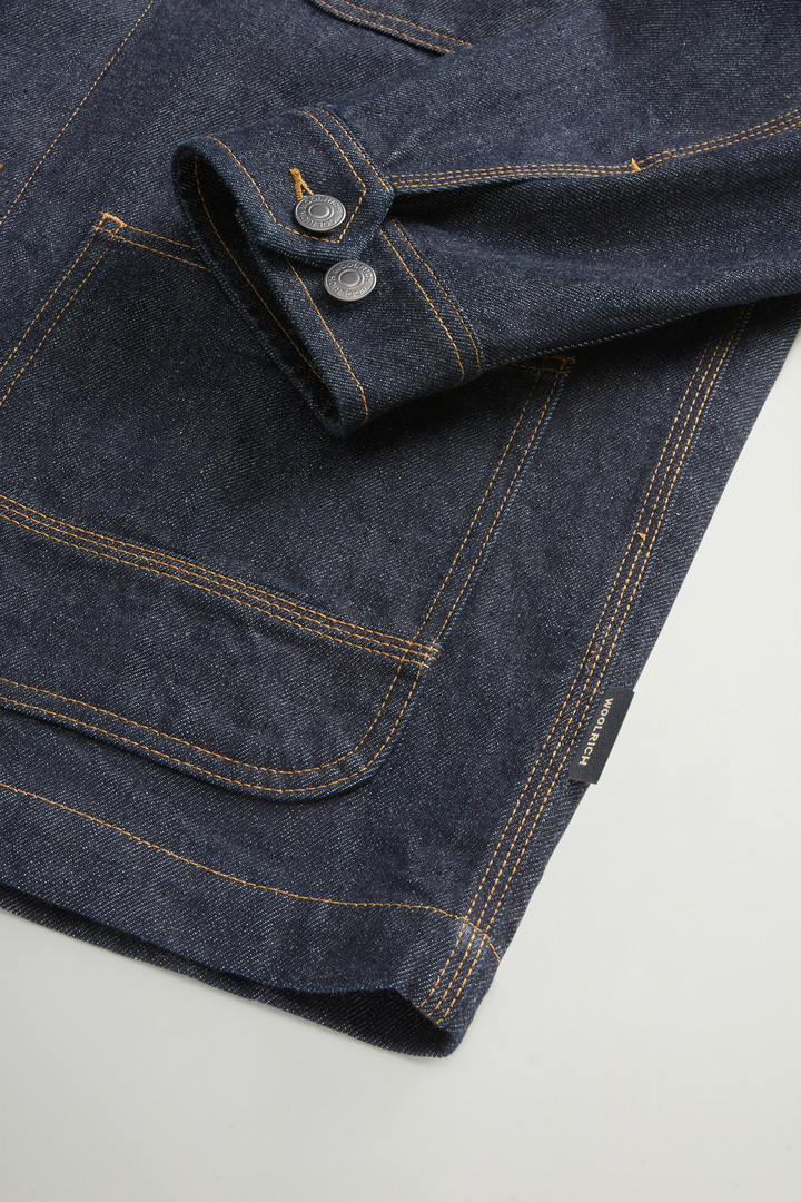 Japans raw denim overhemdjack Blauw photo 7 | Woolrich