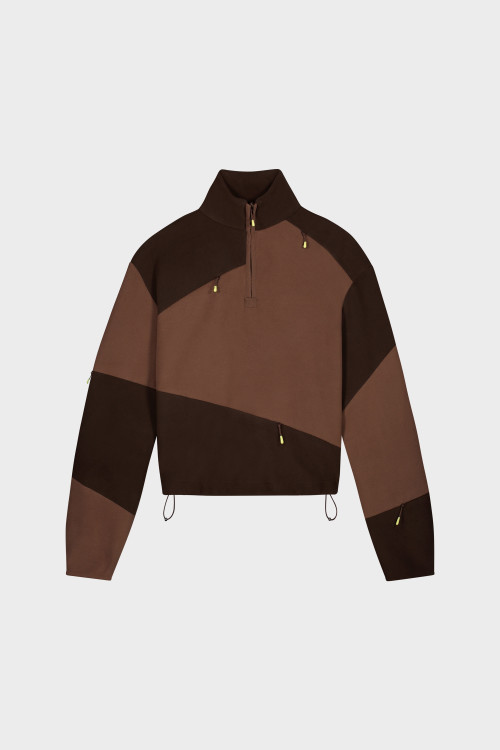 Quarter Zip Sweatshirt - Daniëlle Cathari / Woolrich Brown photo 2 | Woolrich