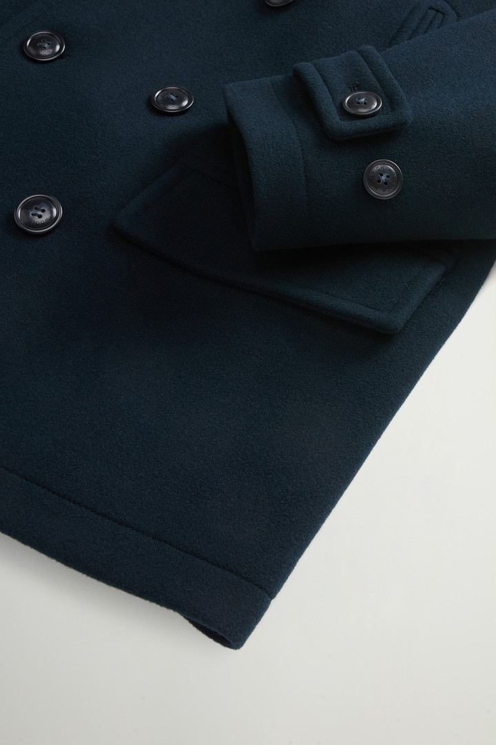 Melton Virgin Wool-Blend Peacoat Blue photo 7 | Woolrich