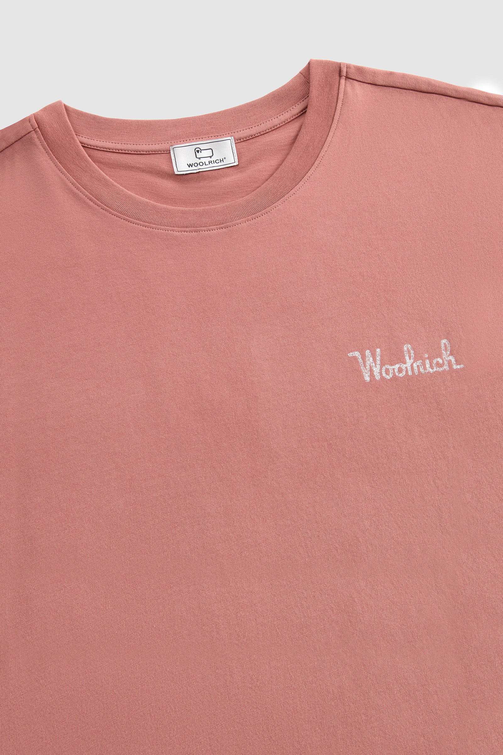 Organic Cotton T-Shirt with Back Print Pink photo 5 | Woolrich