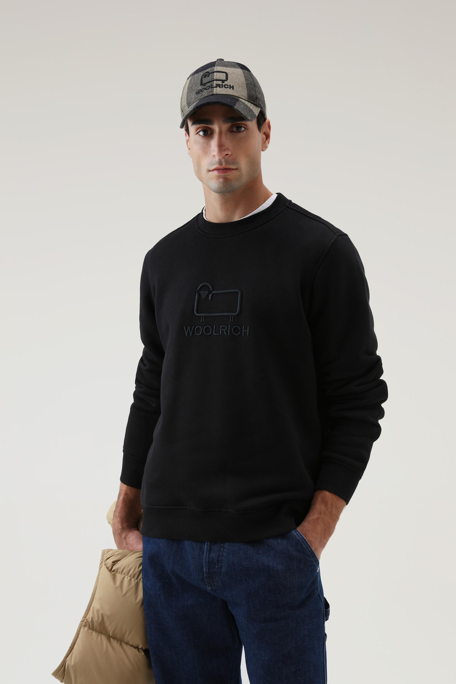 Classic Fleece Crewneck with Embroidered Logo photo 4 | Woolrich
