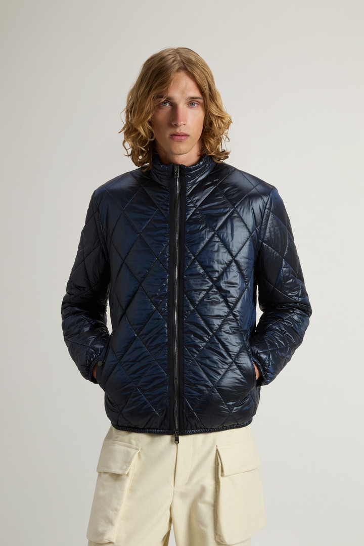 Yarn-Dyed Quilted Nylon Jacket Blue photo 1 | Woolrich