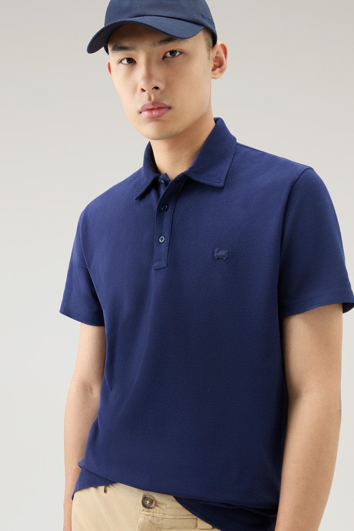 ICE COTTON POLO Blue photo 4 | Woolrich