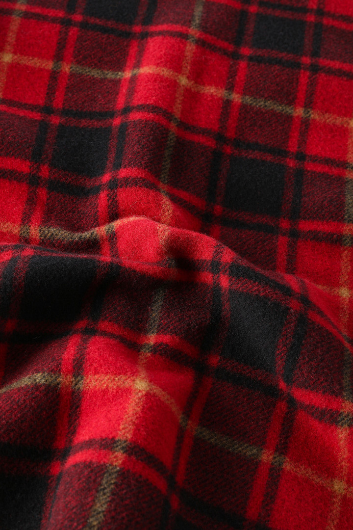 Alaskan Check Overshirt in Bonded Wool Blend Red photo 6 | Woolrich