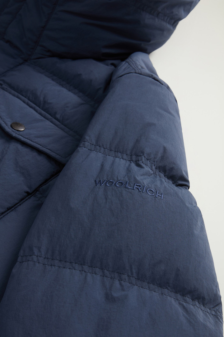 GARMENT DYED PUFFER JACKET Blau photo 7 | Woolrich