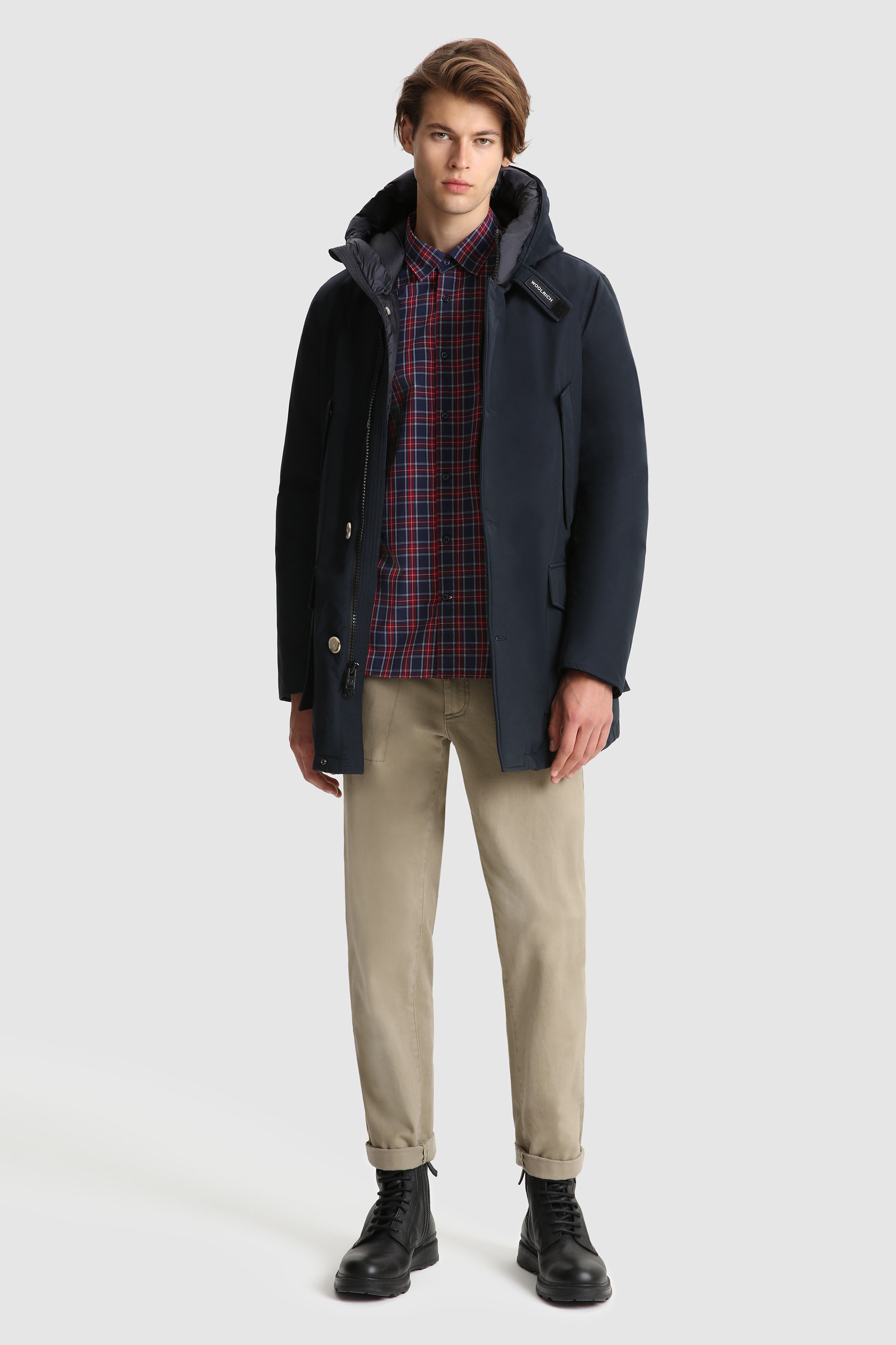 Camicia in popeline di cotone Rosso photo 2 | Woolrich