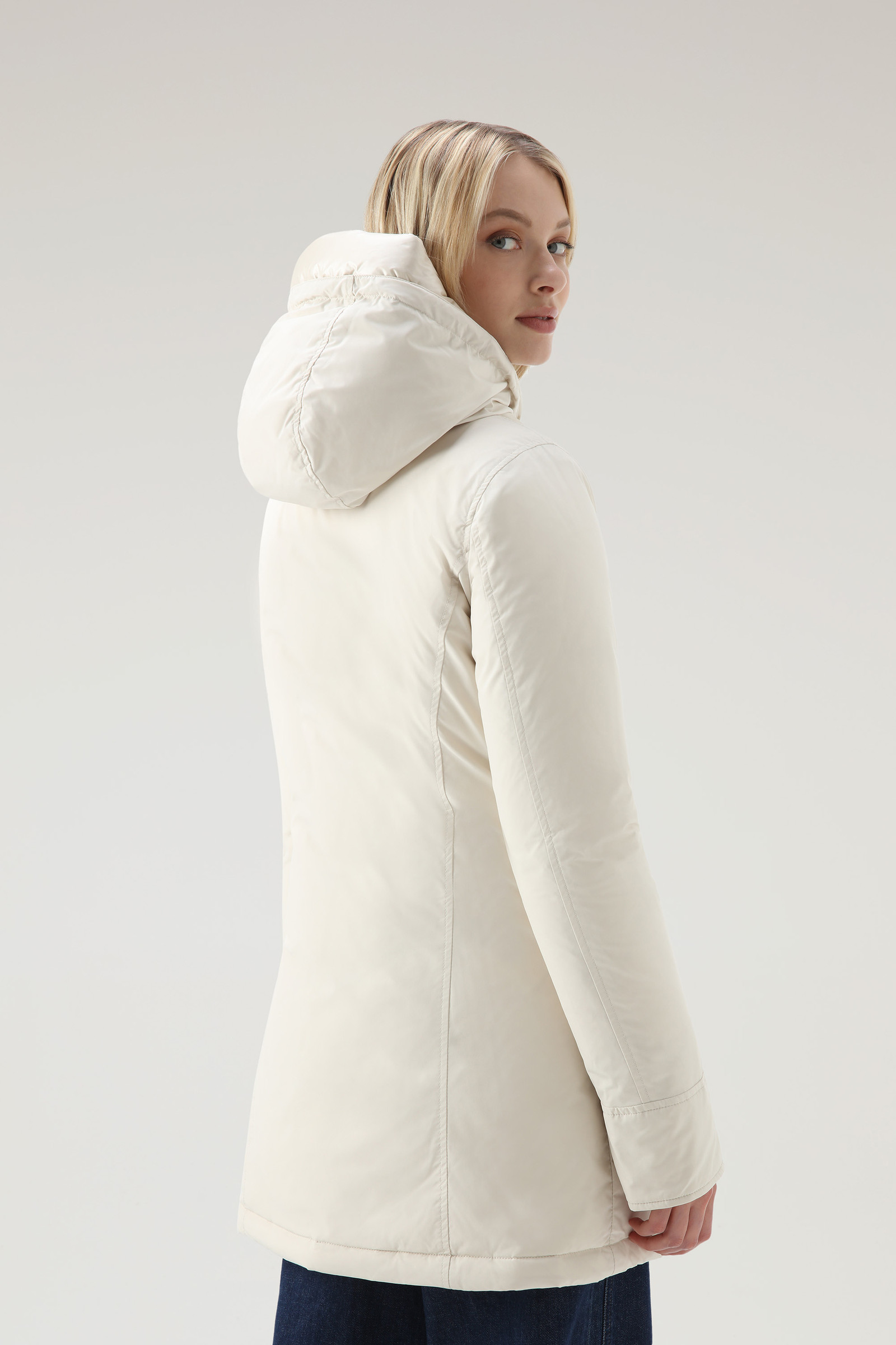 Luxury Arctic Parka mit glänzender Kapuze Beige photo 3 | Woolrich