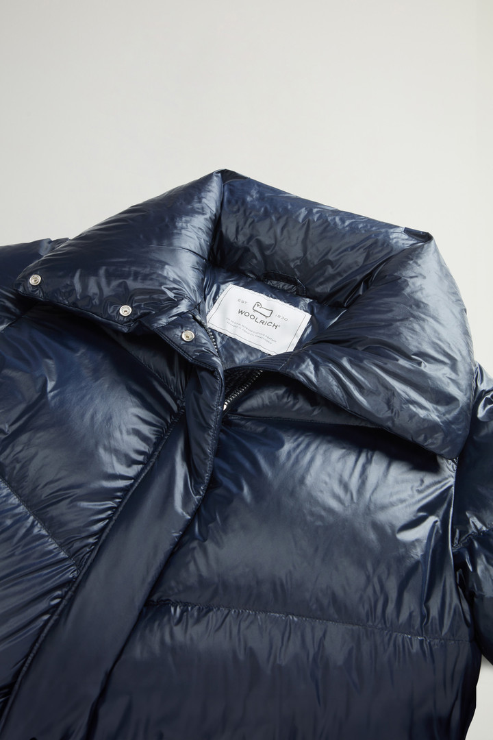 Aliquippa Down Jacket in Glossy Nylon Blue photo 6 | Woolrich