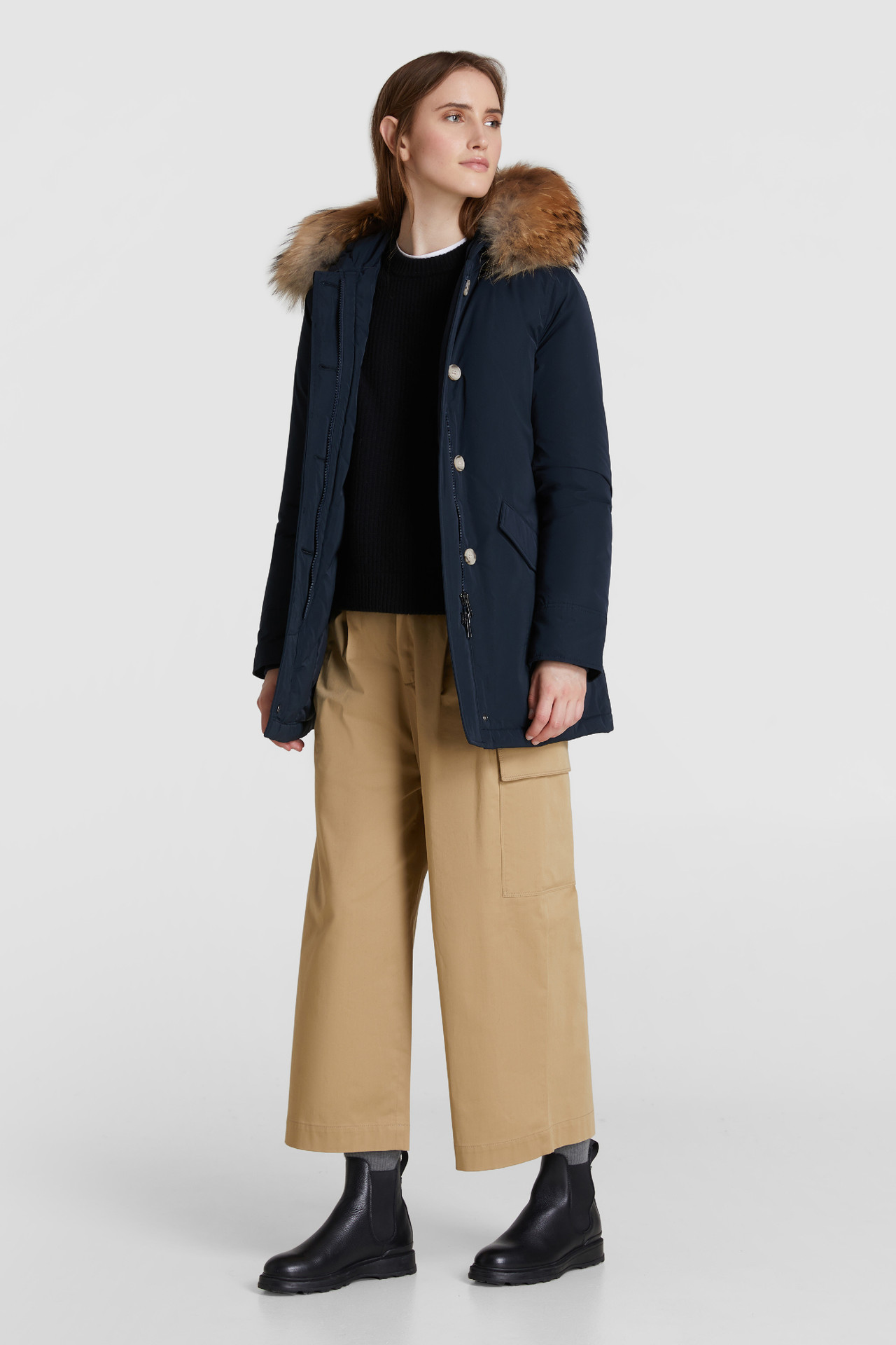 Arctic Parka Luxury Pelliccia Racoon
