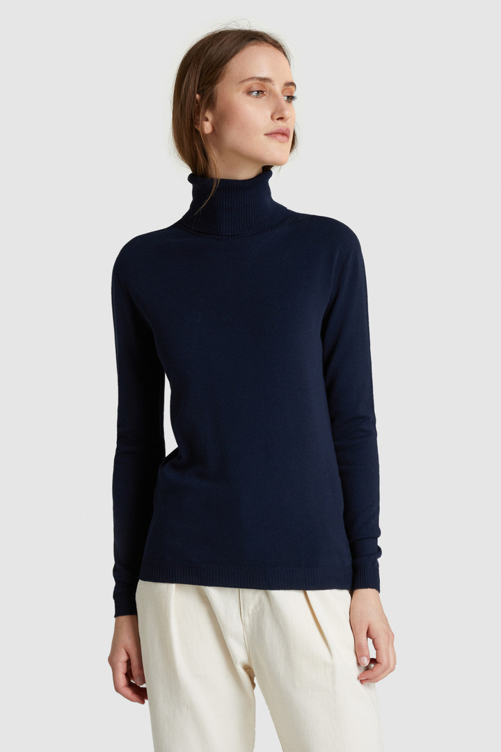 Stretch-Wool Turtleneck Sweater