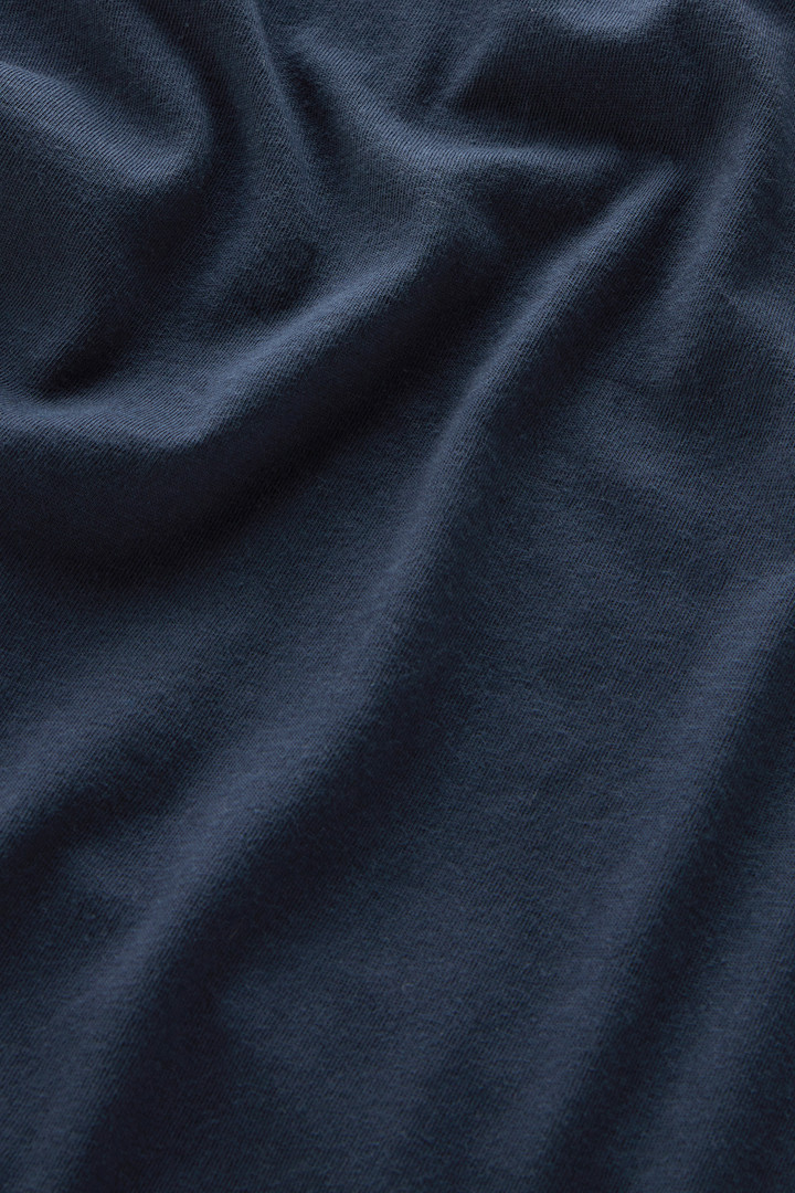 Camiseta de puro algodón con bolsillo Azul photo 8 | Woolrich
