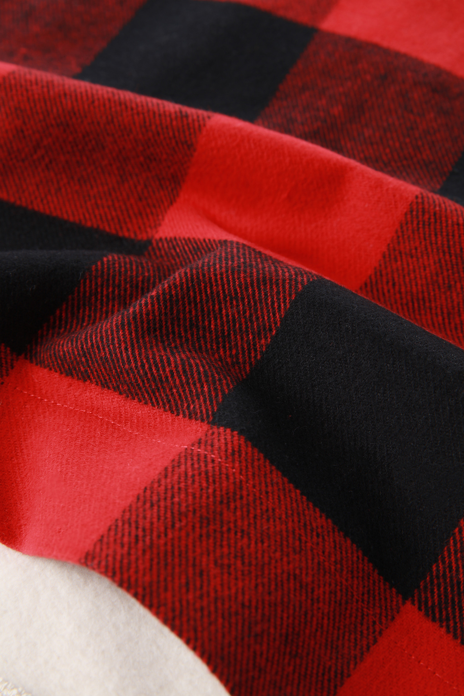 Mädchensweatshirt mit Buffalo-Karo aus Baumwolle rot photo 8 | Woolrich