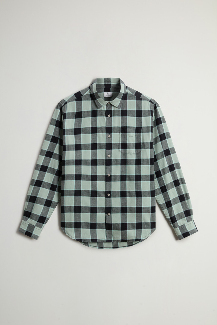 Karoshirt aus leichtem Flanell Grün photo 5 | Woolrich