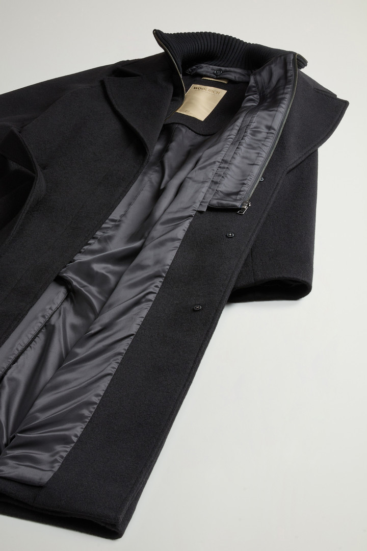 Manteau en laine mélangée avec plastron amovible Noir photo 9 | Woolrich