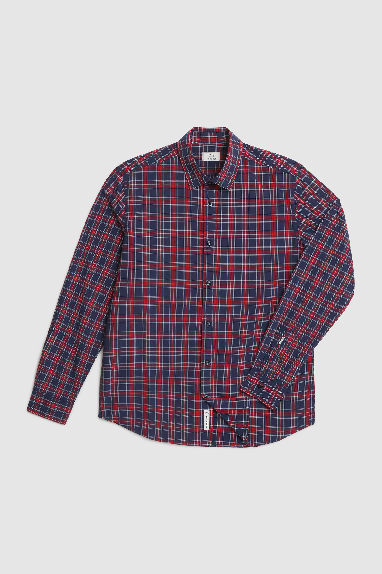 Camicia in popeline di cotone Rosso photo 7 | Woolrich