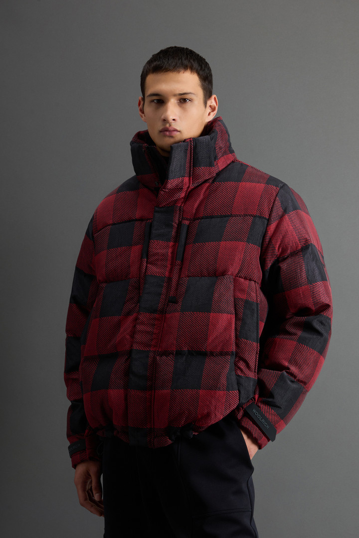 Short Check Parka in Olmetex Nylon by Todd Snyder Multicolor photo 4 | Woolrich