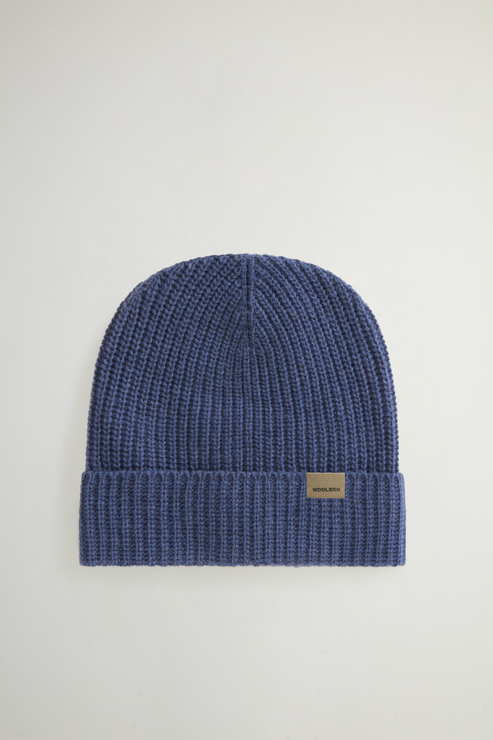 Beanie aus Merino-Schurwollmischung Blau photo 1 | Woolrich