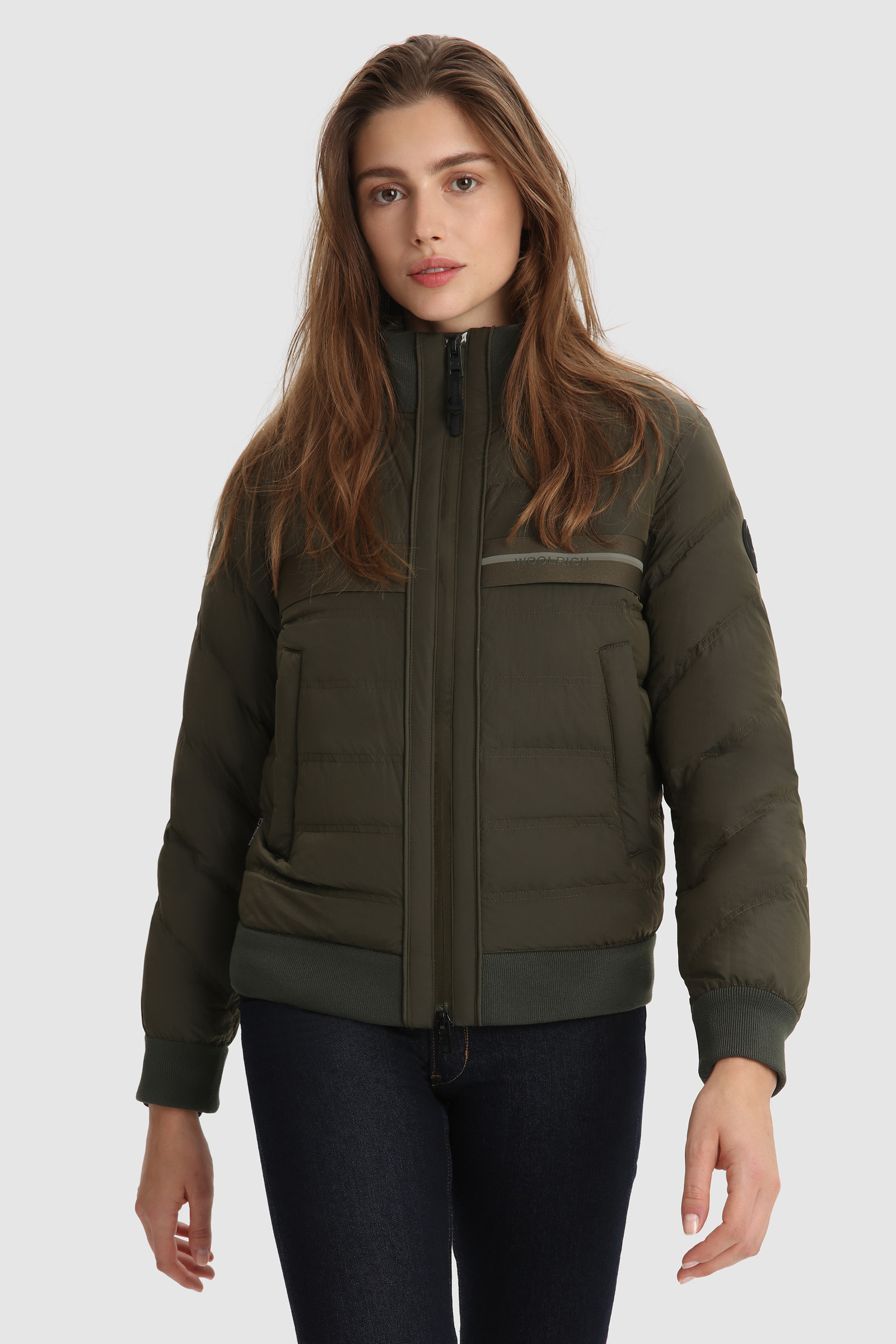 Stag nylon Bomber Green | Woolrich