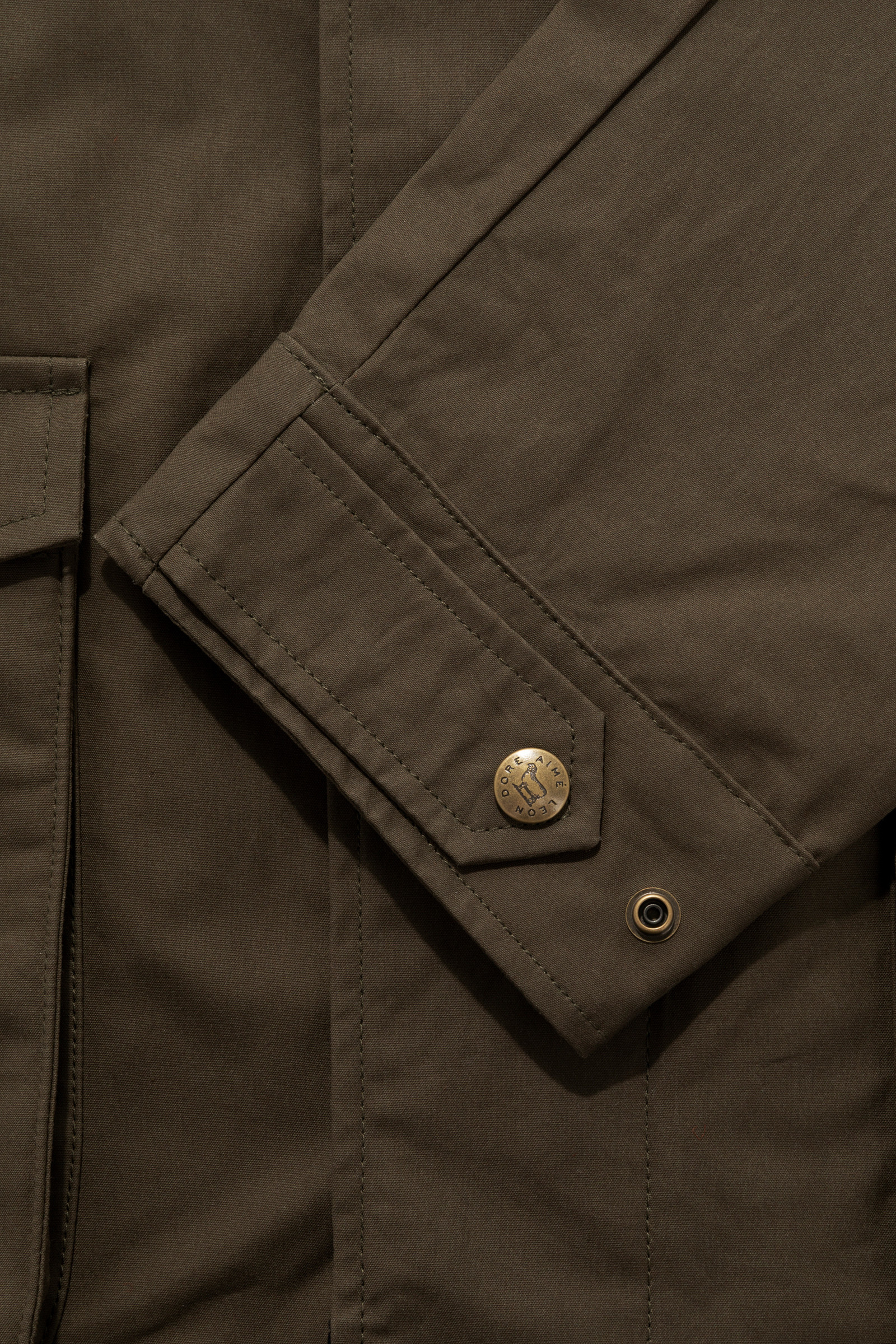 Waxed Duster - Aimé Leon Dore / Woolrich Green photo 5 | Woolrich