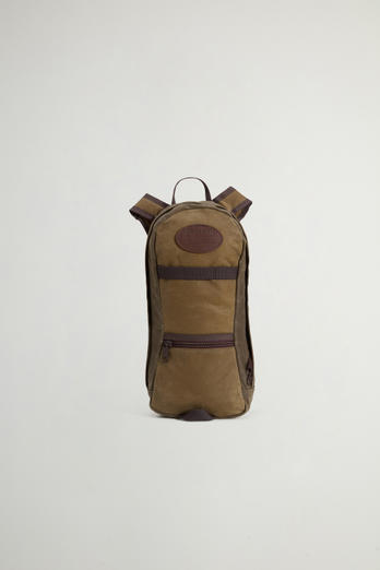 High Falls Backpack in Waxed Pure Cotton Green | Woolrich