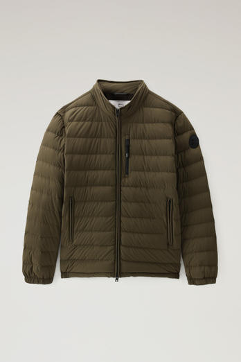 Stretch Nylon Sundance Down Jacket Green | Woolrich