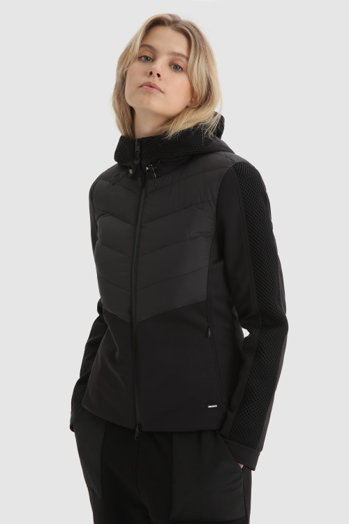 Juniata Jacket with Chevron Padding Black | Woolrich