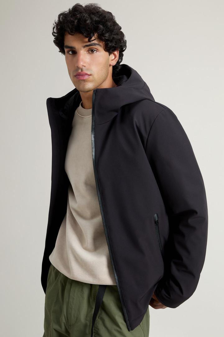 Pacific Jacket in Tech Softshell Black photo 4 | Woolrich