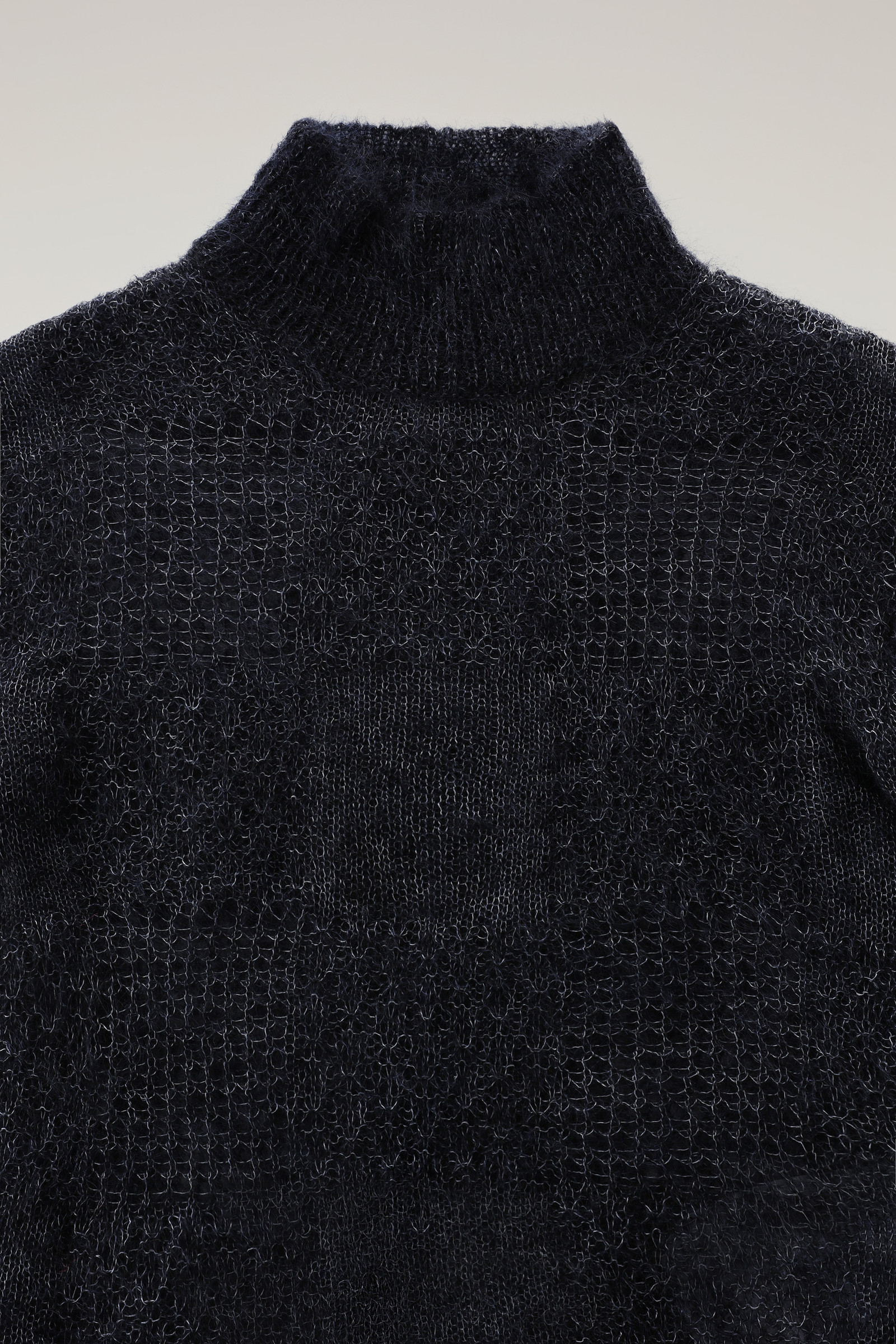 See-Through Mohair Wool Blend Knit Top - Daniëlle Cathari / Woolrich Blue photo 7 | Woolrich