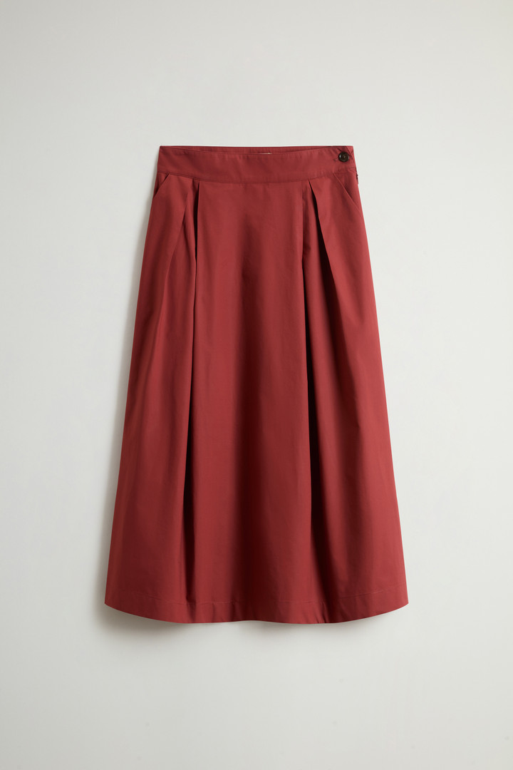 Pure Cotton Poplin Skirt Red photo 4 | Woolrich