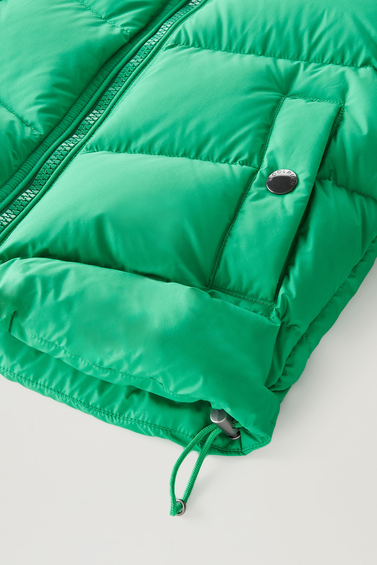 Authentiek donsjack met capuchon voor jongens groen photo 5 | Woolrich
