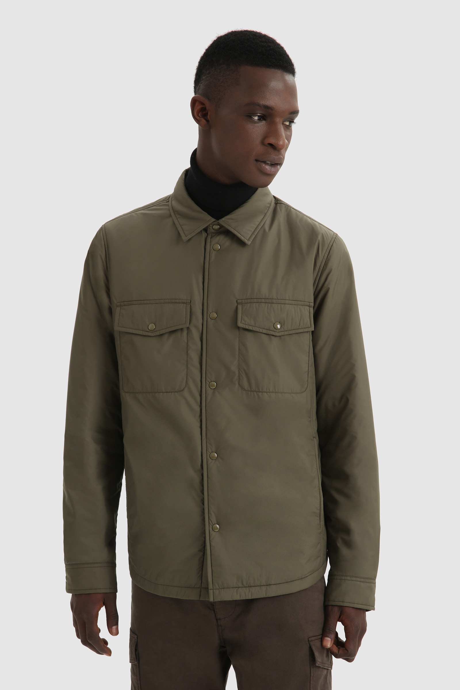 Alaskan Microfiber Shirt with Primaloft® Padding Green | Woolrich