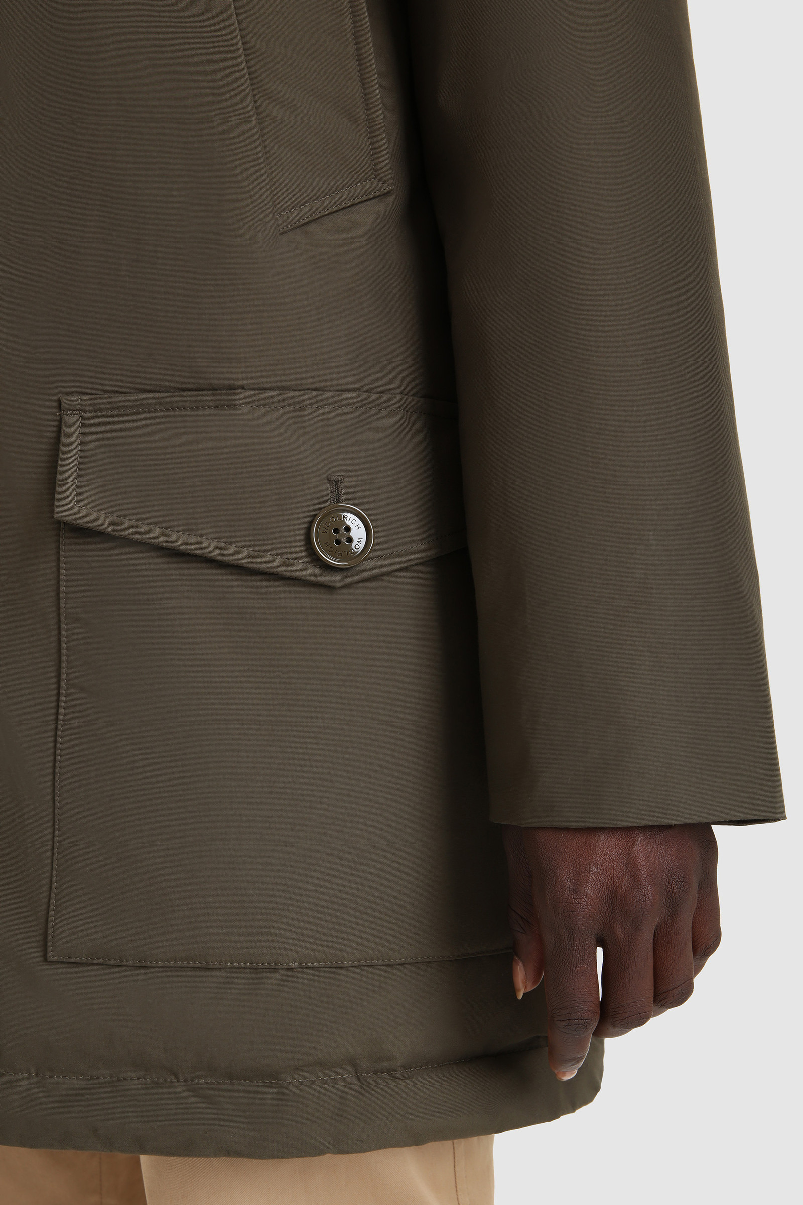 Arctic Parka avec col montant et capuche double Vert photo 6 | Woolrich