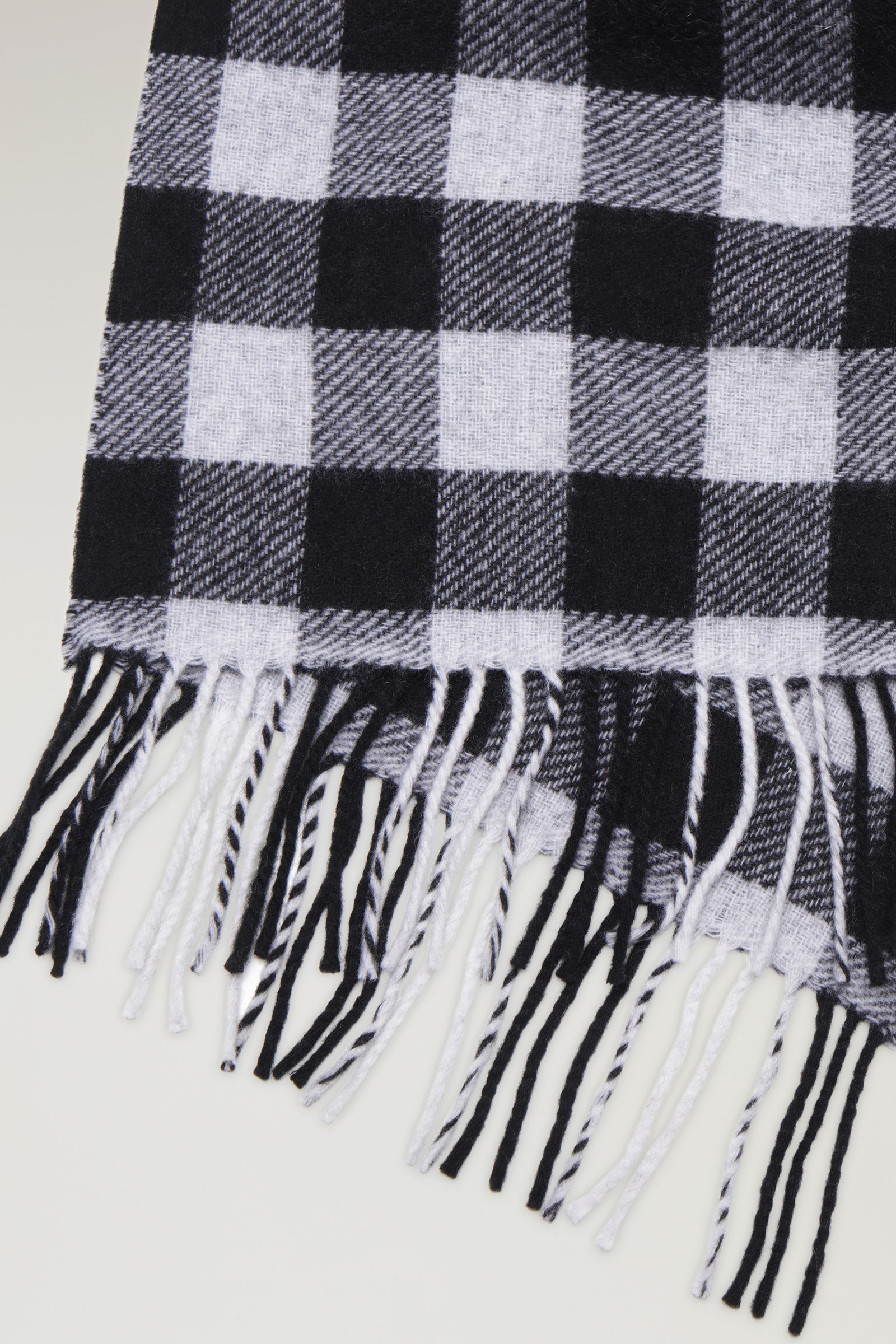 Wool Blend Check Scarf White photo 3 | Woolrich