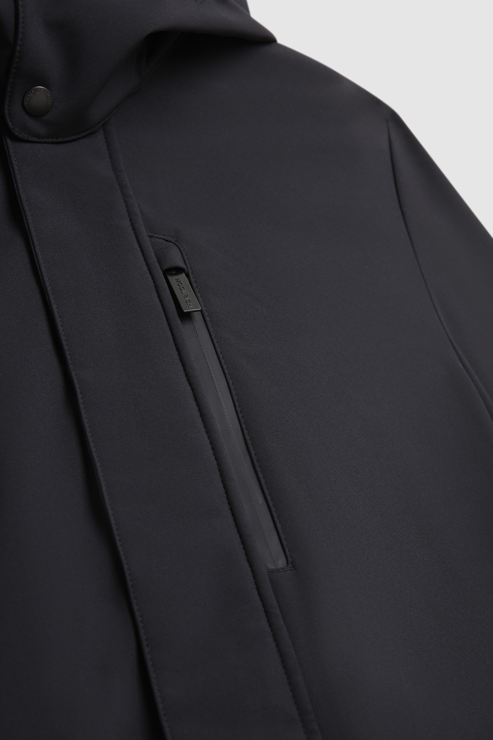 Barrow Mac Soft Shell jack met afneembare capuchon Zwart photo 9 | Woolrich